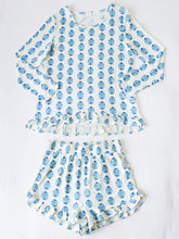 Women's Ruffled Cloud Pajamas - Blue Nostalgia